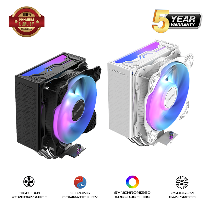 TCOMAS SJR400 4 Heatpipe Single Tower CPU Air Cooler