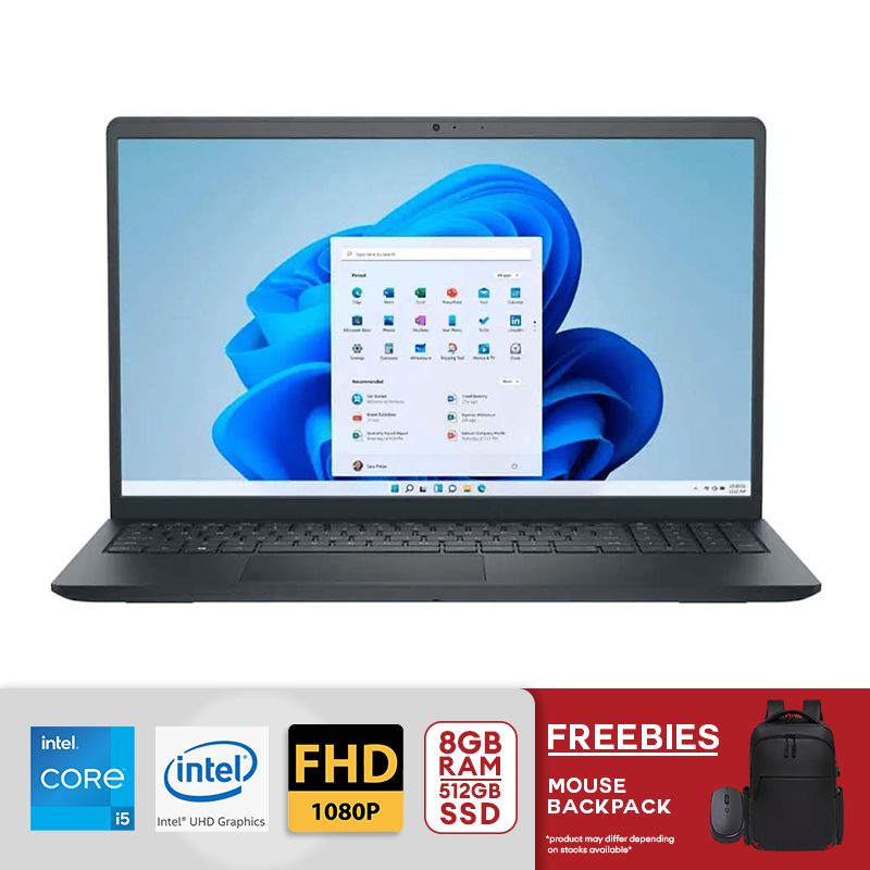 Dell Inspiron 15.6” IPS FHD Touch Screen Intel Core i5-1334U 8GB RAM 512GB SSD Intel UHD Graphics Win 11 Black