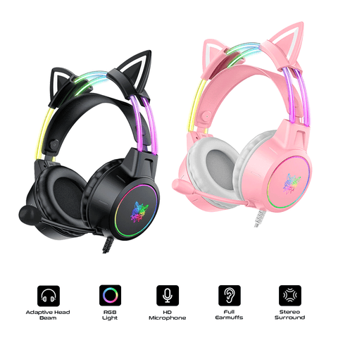 Onikuma X15 Pro Wired Gaming Headset Cat Ear