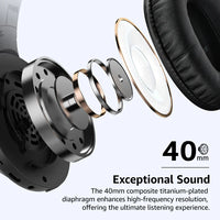 TOZO H100 Headphones Black