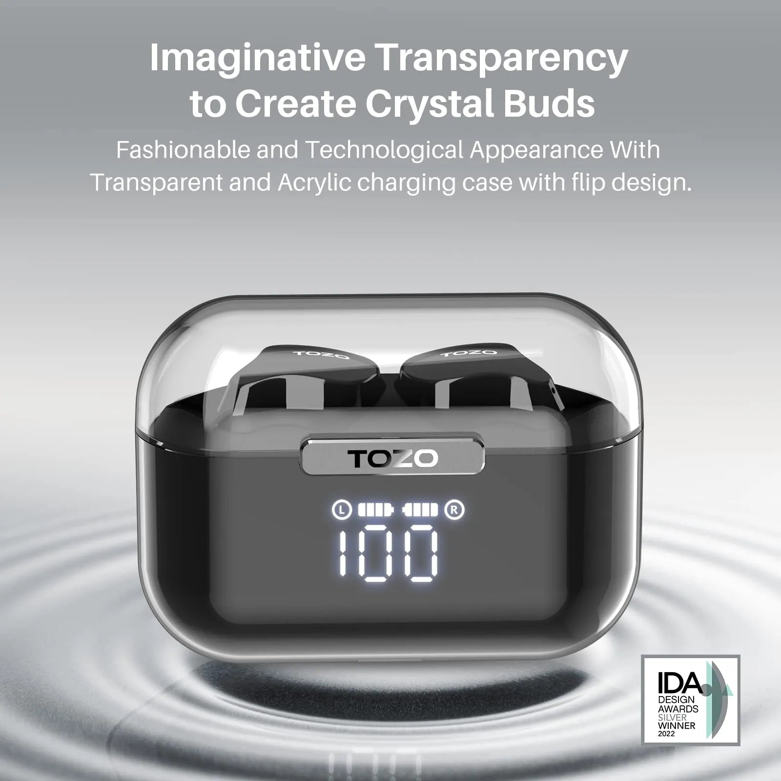 TOZO TWS Earbuds T18 Crystal Buds