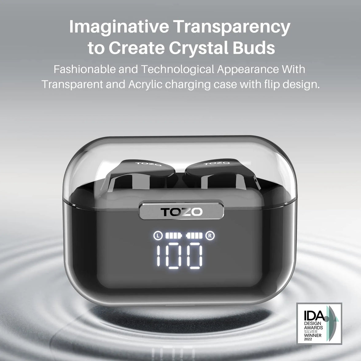 TOZO TWS Earbuds T18 Crystal Buds