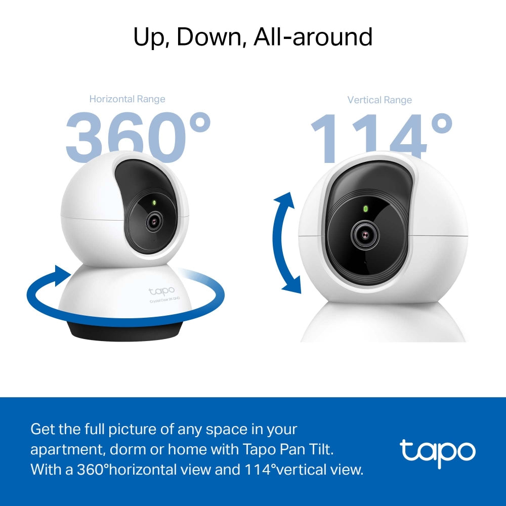 TP-Link Tapo C220 Pan/Tilt AI Home Security Wi-Fi Camera - White