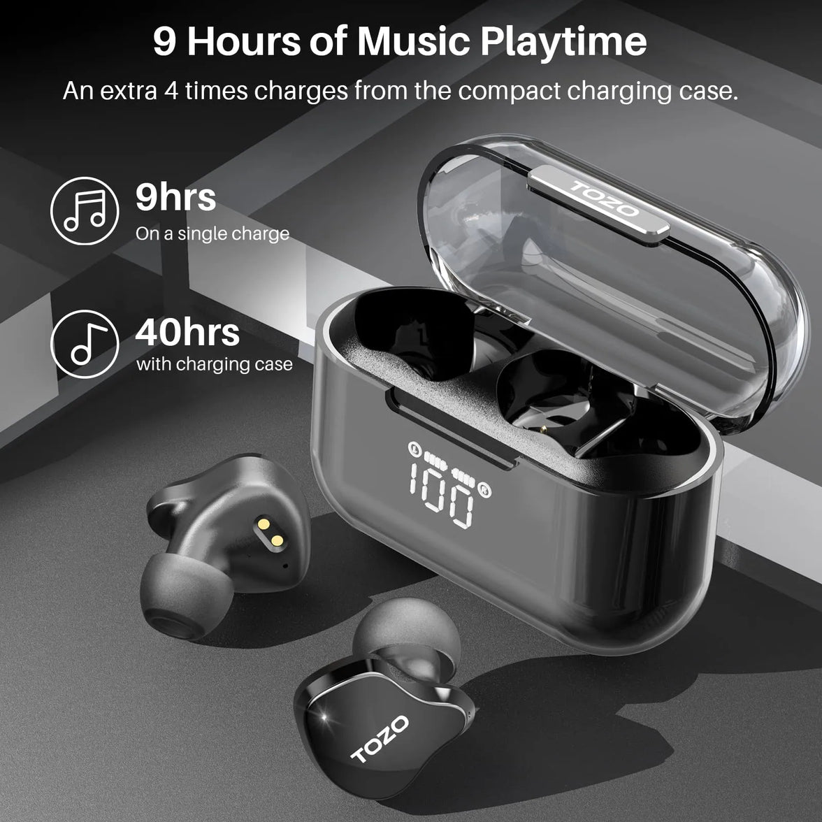 TOZO TWS Earbuds T18 Crystal Buds