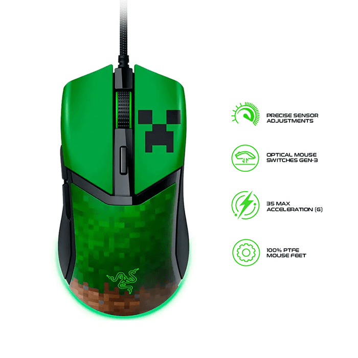 Razer Cobra Customizable Gaming Mouse - Minecraft Edition