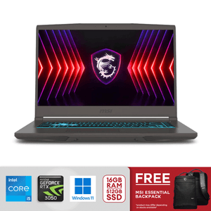 MSI Thin 15 B12UC-1435PH 15.6"FHD i5-12450H 16GB/512GB SSD RTX 3050 Win11