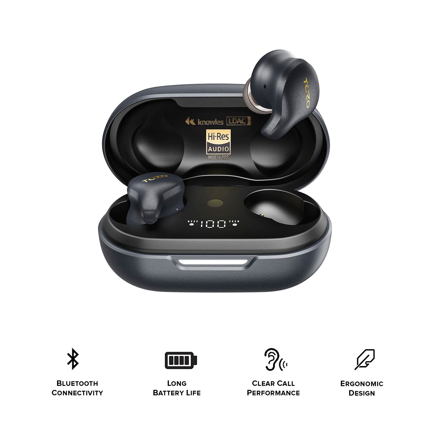 TOZO Golden X1 Earbuds Galaxy Blue / Black
