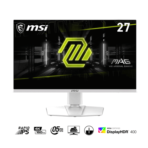 MSI MAG 274URFW 27" 4K UHD (3840x2160) IPS 160Hz Flat Gaming Monitor (White)