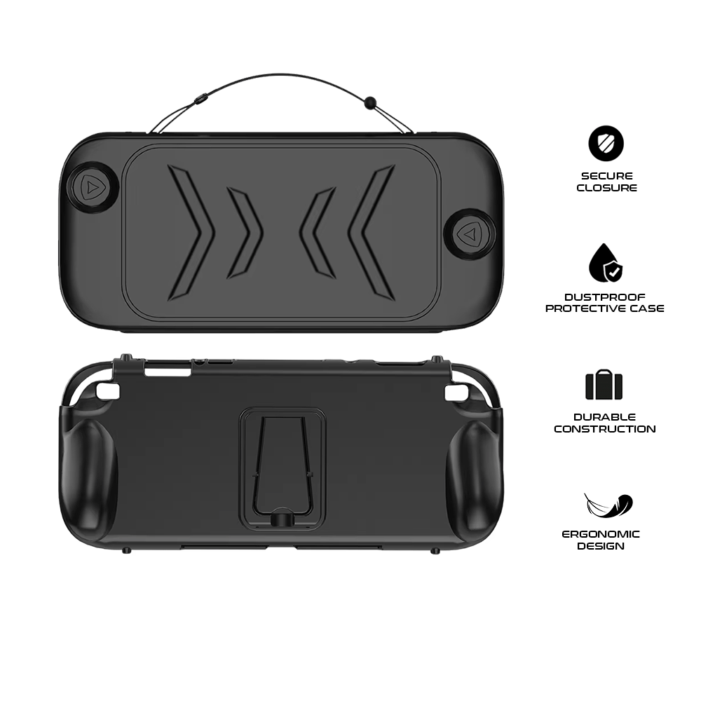 JYS-NS2272-V3 TPU Case with ABS front cover for Switch 2 Black