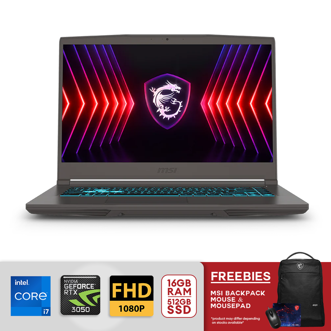 MSI THIN 15 B12UC-1432PH 15.6"FHD i7-12650H 16GB/512GB SSD RTX3050 Win11