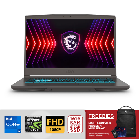 MSI THIN 15 B12UC-1432PH 15.6"FHD i7-12650H 16GB/512GB SSD RTX3050 Win11