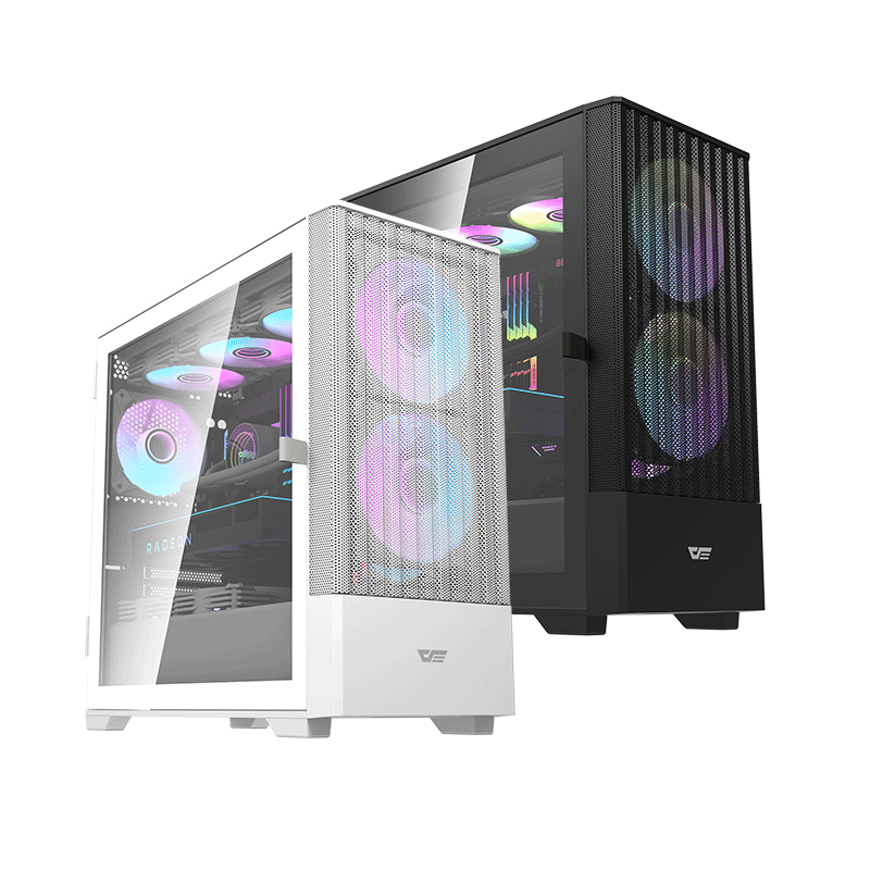 DarkFlash DK415M M-ATX PC Case w/ 2PCS 14CM ARGB Fans