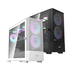 DarkFlash DK415M M-ATX PC Case w/ 2PCS 14CM ARGB Fans