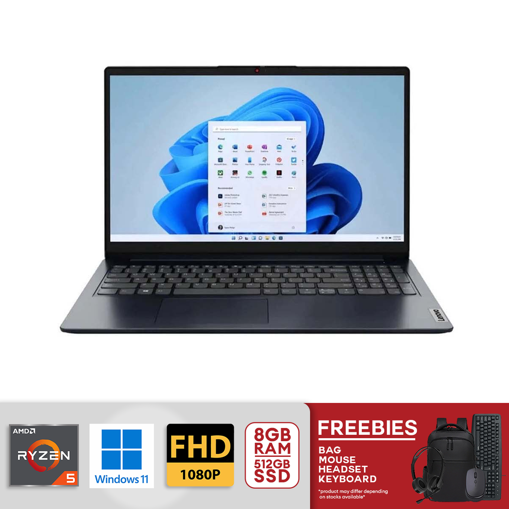 Lenovo IdeaPad 1 15.6" FHD AMD Ryzen 5 7520U 8GB LPDDR5 RAM / 256GB SSD AMD Radeon 610M Windows 11 Abyss Blue 82VG00WXUS