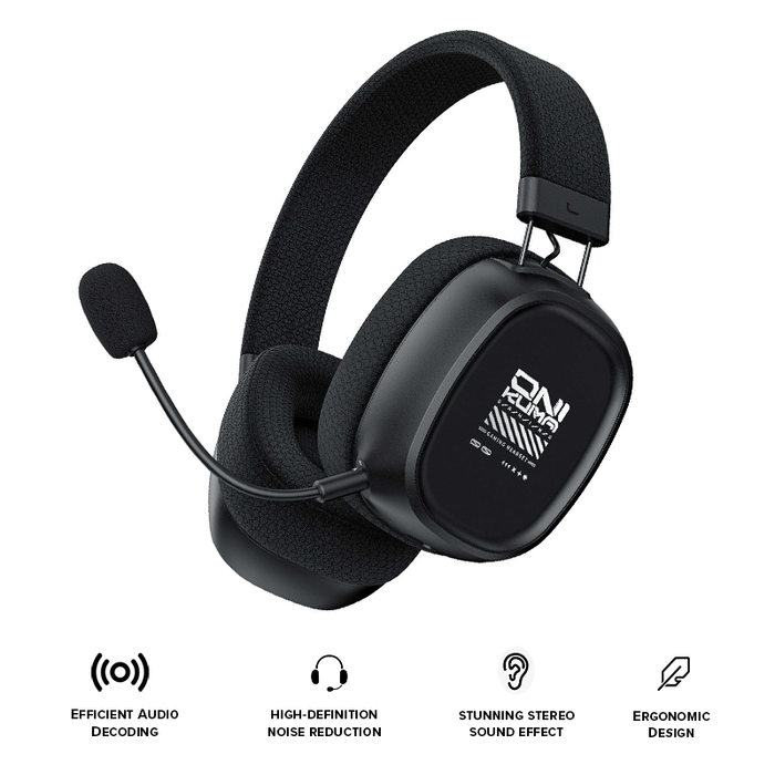 Onikuma GT839 Wireless Gaming Headset Black