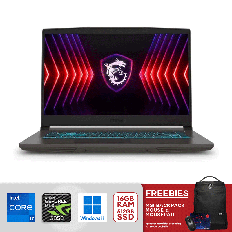 MSI THIN 15 B13UC-3473PH 15.6"i7-13620H 16GB/512GB SSD RTX 3050 Win11