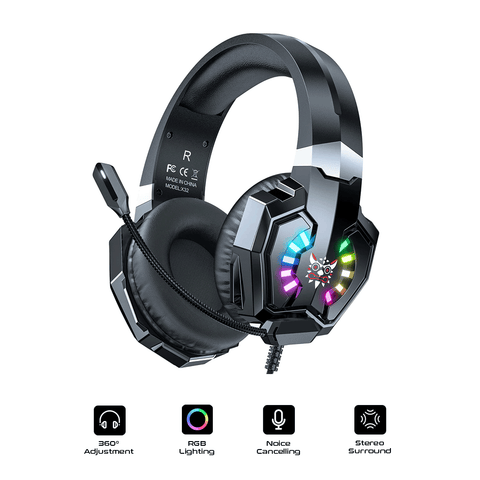 Onikuma X32 RGB Wired Professional Gaming Headset (Black)