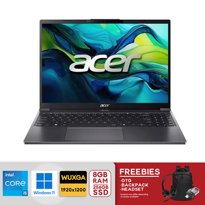 Acer Aspire Go 15 WUXGA 15.3"" Intel i5-1334U 8GB DDR5 RAM / 256GB SSD Intel UHD Graphics Win 11 Steel Gray