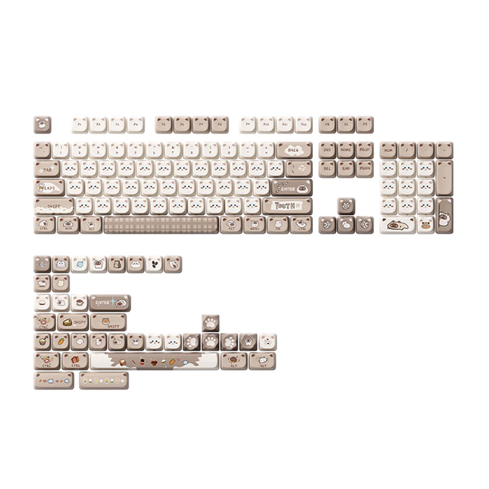 Akko Siamese Cat Keycap Set MAO Profile 142 Keys