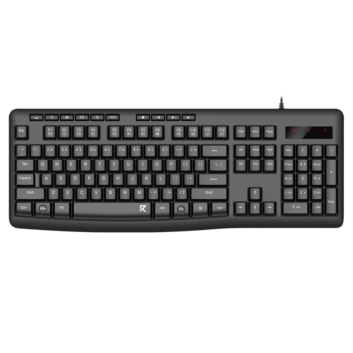 Redragon Wired Office Keyboard Black (BK-7366)