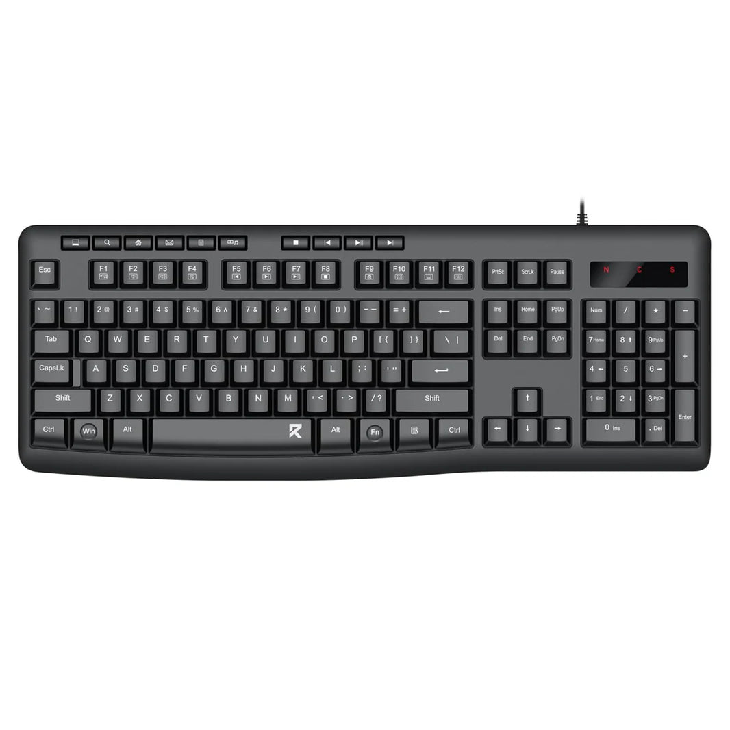 Redragon Wired Office Keyboard Black (BK-7366)
