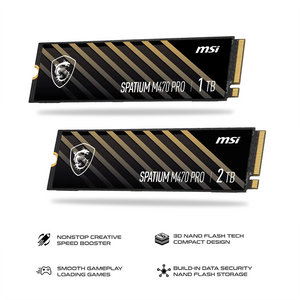 MSI SPATIUM M470 Pro PCIe 4.0 NVMe M.2 SSD