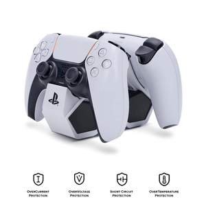 PowerA Twin Charging Station for PS5 DualSense Controllers (White) 1522855-01