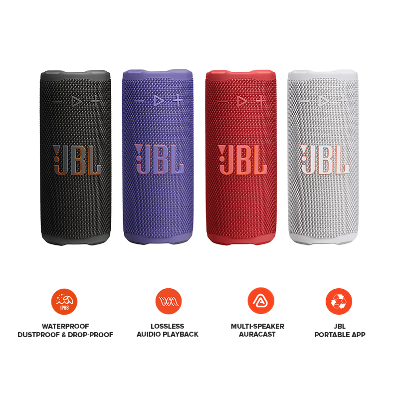 Harman JBL Grip Bluetooth Speaker Pro Sound with built-in Ambient Light