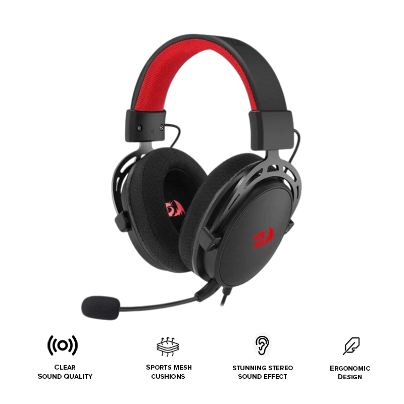 Redragon Cragblade Wired RGB Gaming Headset Black (H541-RGB)