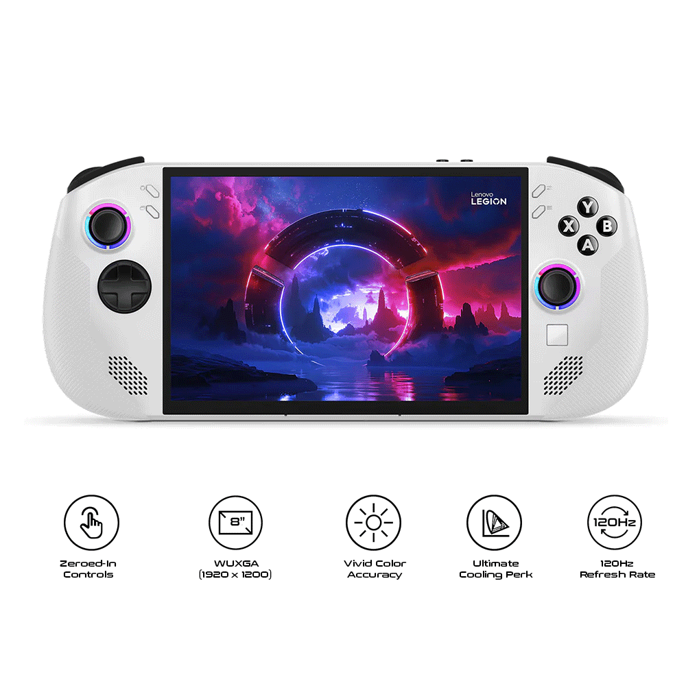 Lenovo Legion Go S Handheld Gaming Console AMD Ryzen Z2 Go/8” WUXGA | 16/512GB SSD