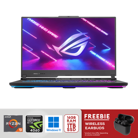 ASUS ROG STRIX G17 G713P 17.3” WQHD Ryzen 9-7845HX 16gb/1tbgb SDD RTX 4060 Eclipse Gray