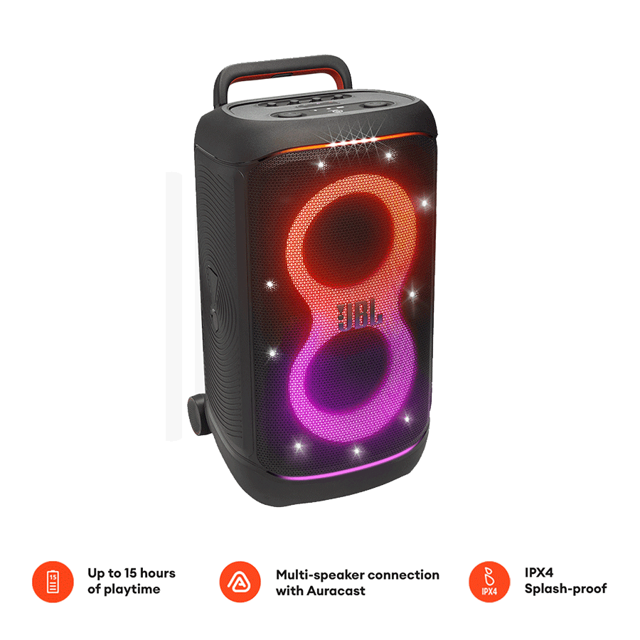 JBL PartyBox 520 Portable battery-powered party speaker with powerful and loud sound