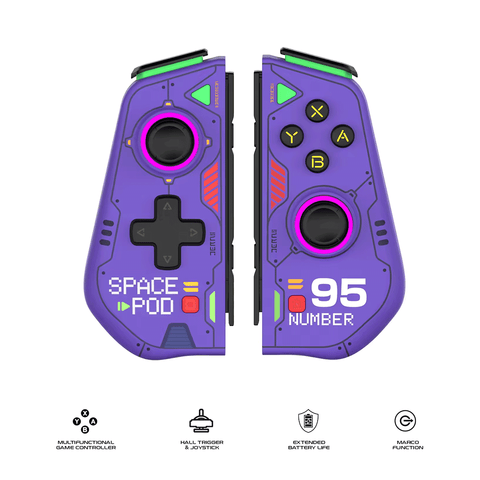 IINE Switch Left and Right Controller (Mecha Purple) (L942)