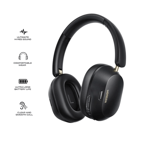 UGREEN HiTune Max5c Hybrid Active Noise-Cancelling Headphones (Black) (HP203/35757)