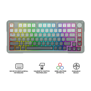 E-Yooso HZ-82 RGB 82-Keys Wired Mechanical Keyboard Gradient Grey (Magnetic Switch)