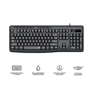 Redragon Wired Office Keyboard Black (BK-7366)