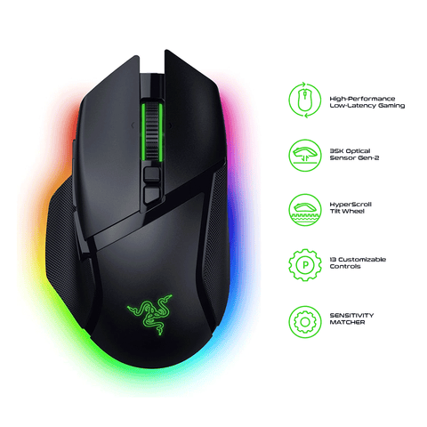 Razer Basilisk V3 Pro 35K Ergonomic Wireless Gaming Mouse