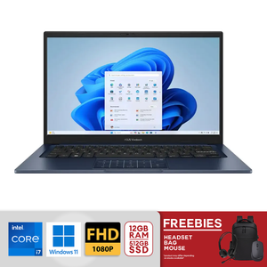 ASUS Vivobook 14 14" FHD Intel Core i7-1355U 12GB RAM / 512GB SSD (X1404V) Win 11 Quiet Blue