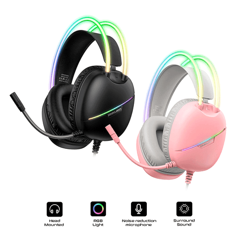 Onikuma X33 RGB Wired Gaming Headset with Noise Cancelling Microphone