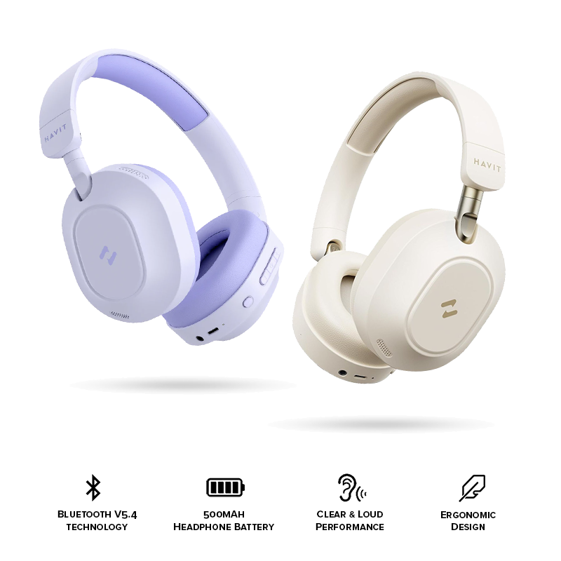 Havit H668BT Active Noise Cancelling Wireless Headphones
