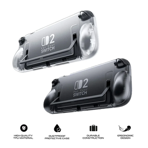 JSAUX Split Transparent Ergonomic Protective Case for Nintendo Switch 2 PC0117