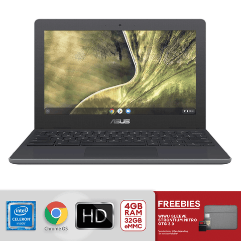 Asus 11.6" HD Laptop Celeron N4020 4gb/32gb eMMC C204MA-YB02-GR Dark Gray