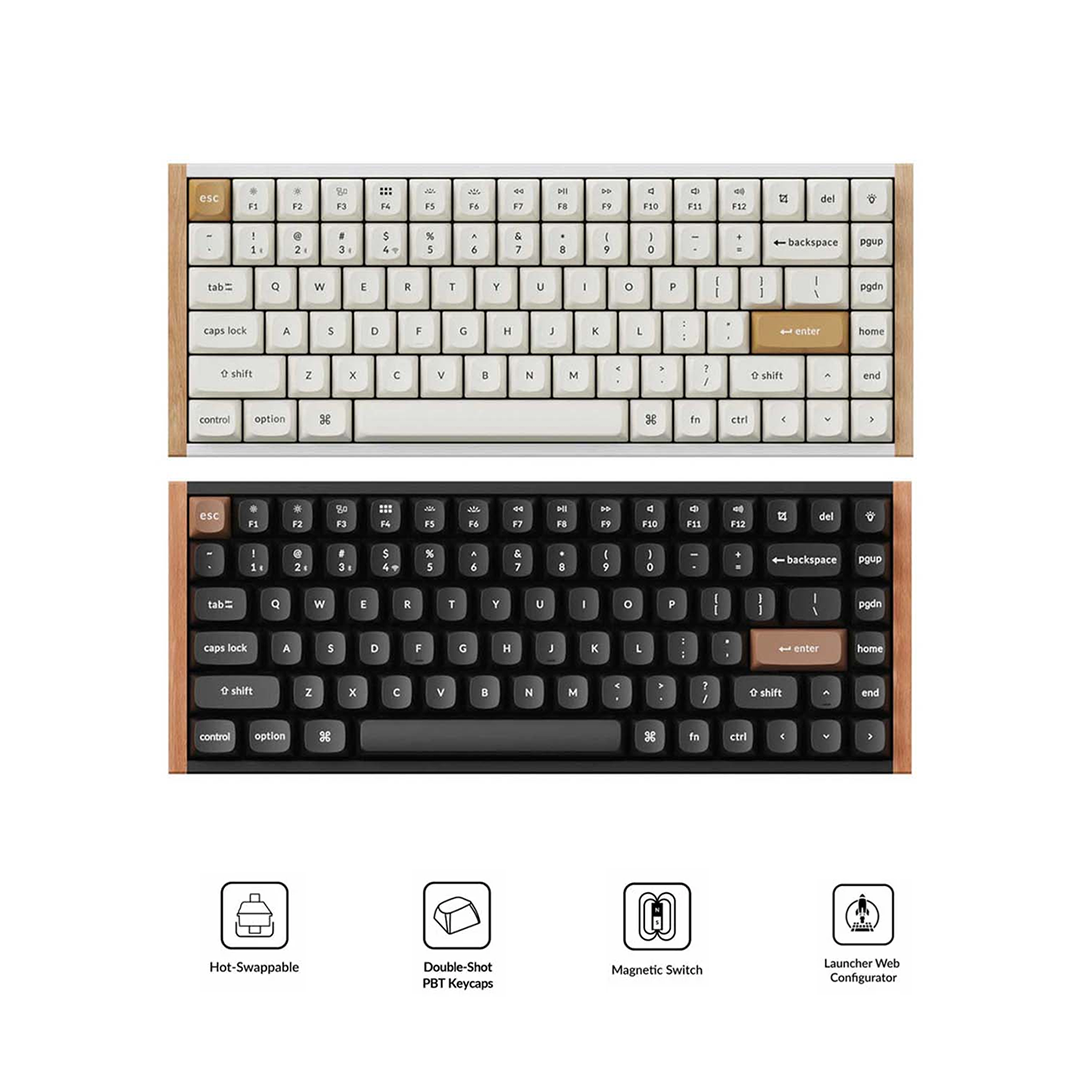 Keychron K2 HE Special Ed. 75% Wireless Magnetic Switch Keyboard (Gateron Double-Rail Magnetic Nebula Switch)