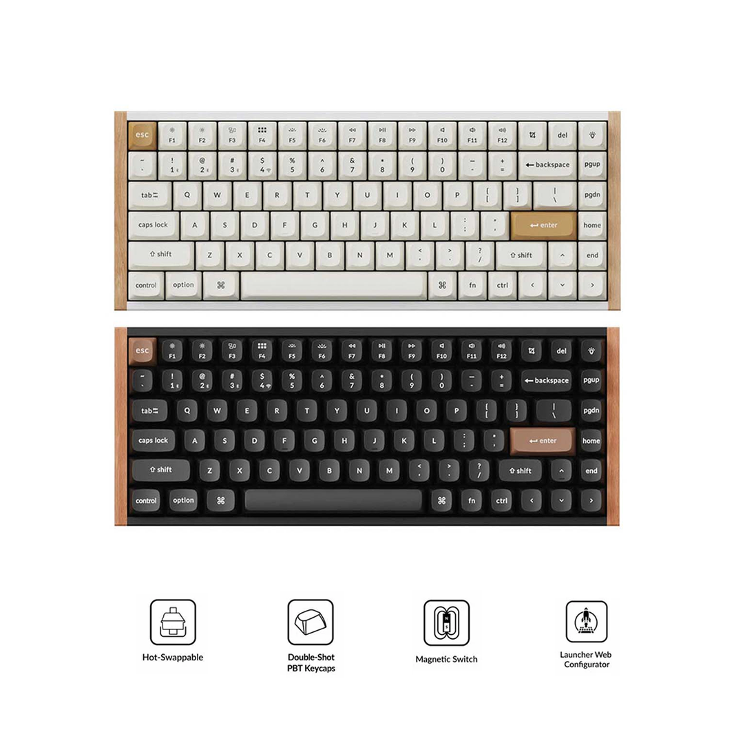 Keychron K2 HE Special Ed. 75% Wireless Magnetic Switch Keyboard (Gateron Double-Rail Magnetic Nebula Switch)