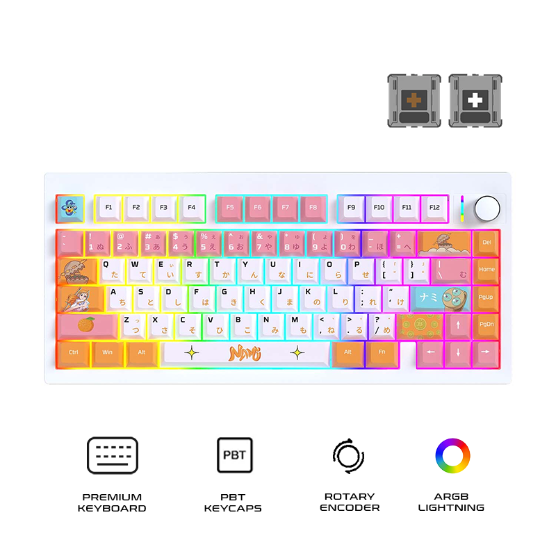 Fantech MK921 MAXFIT8 Tri-Mode Gaming Keyboard One Piece Edition Nami