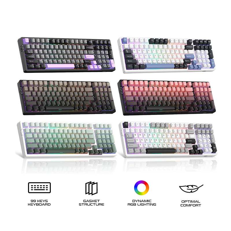 Magegee Light100 99-key Tri-mode 95% layout Mechanical Keyboard
