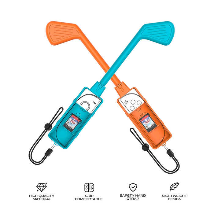 JYS-NS2265 Golf Clubs For Nintendo Switch 2 Mario Golf Super Rush (Orange/Blue)
