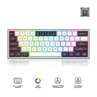 Redragon Wired Gaming Keyboard White/Black Alcor RGB K717