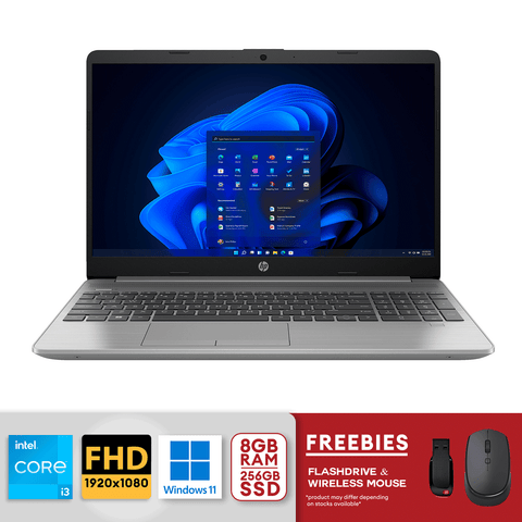 HP EXP 250 G9 15.6" FHD Laptop i3-1215U 8GB/256GB SSD Win11 Asteroid Silver