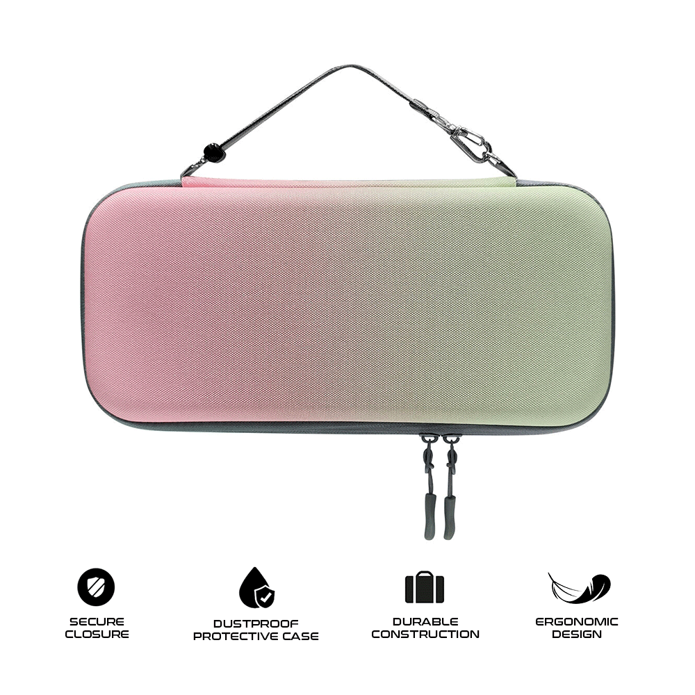 JYS-NS2283-V2 Travel Case for Nintendo Switch 2 Green Pink
